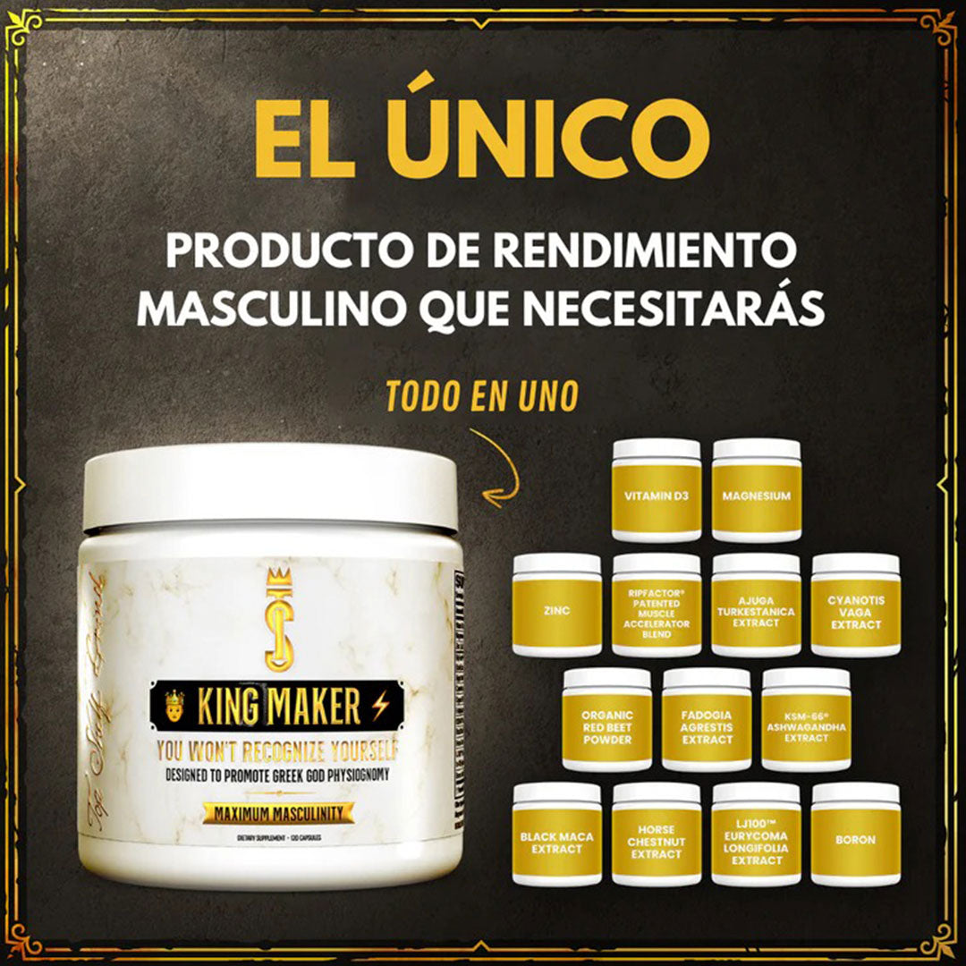 King Maker: La Solución Todo en Uno para Mejorar tu Vitalidad y Rendimiento Masculino
