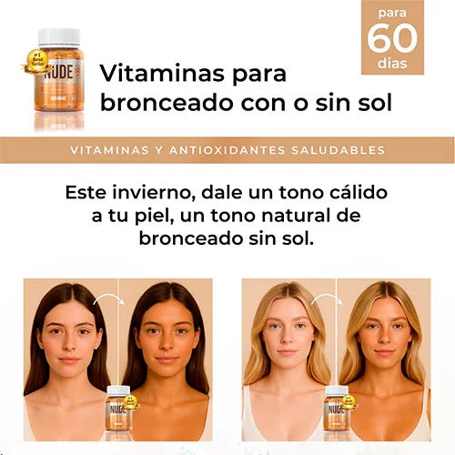 NUDE: Cápsulas para Mejorar tu Bronceado y Proteger tu Piel