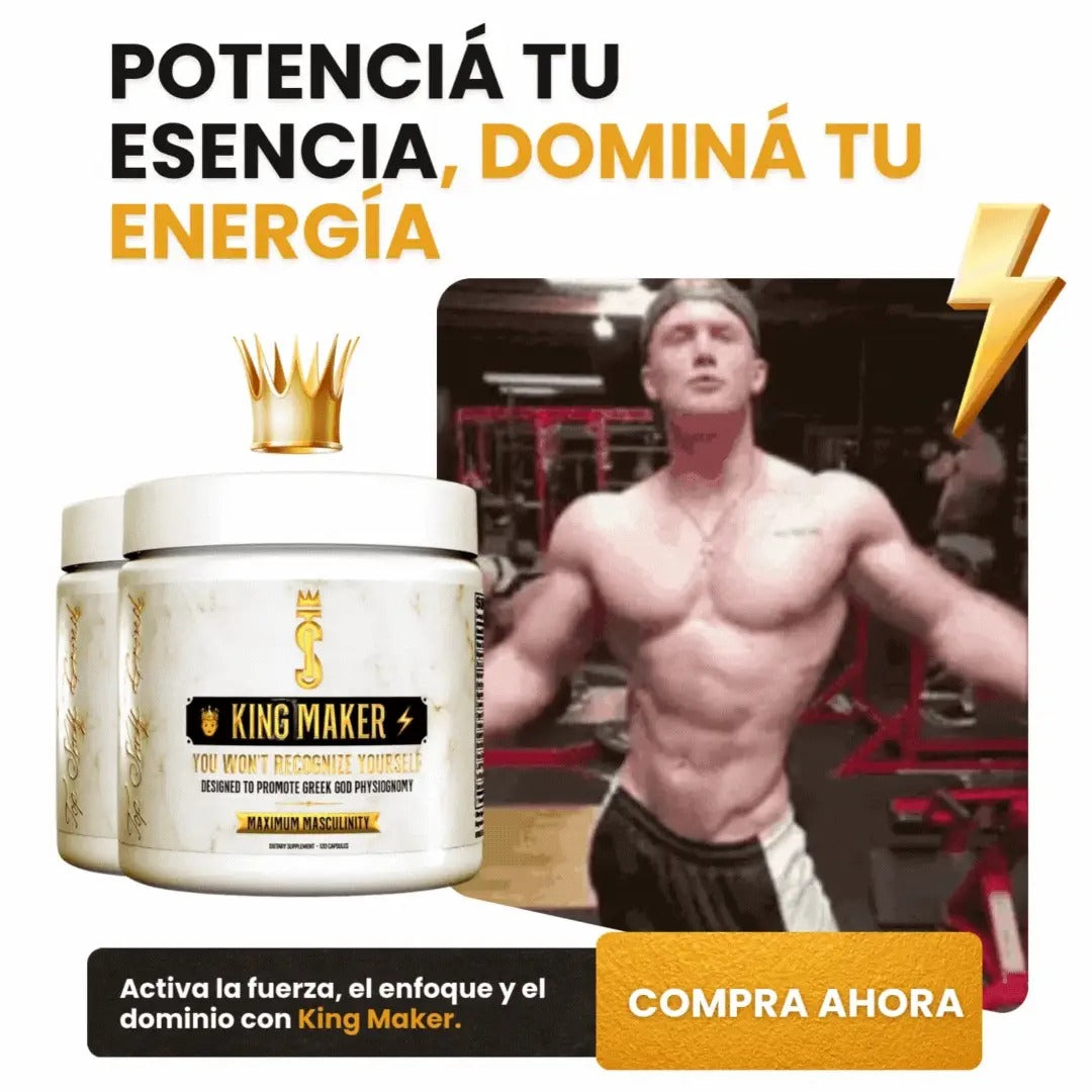 King Maker: La Solución Todo en Uno para Mejorar tu Vitalidad y Rendimiento Masculino