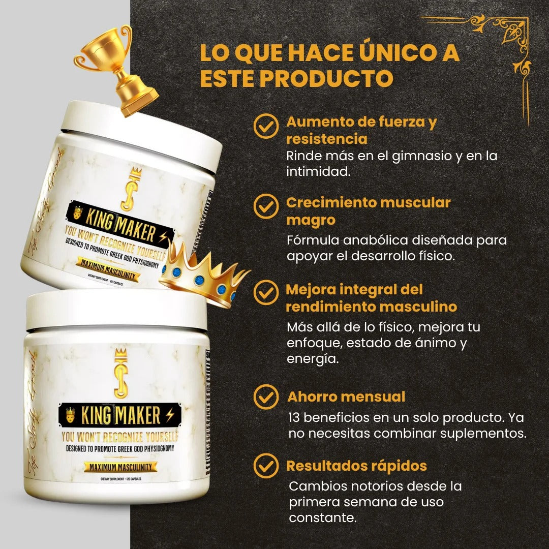 King Maker: La Solución Todo en Uno para Mejorar tu Vitalidad y Rendimiento Masculino